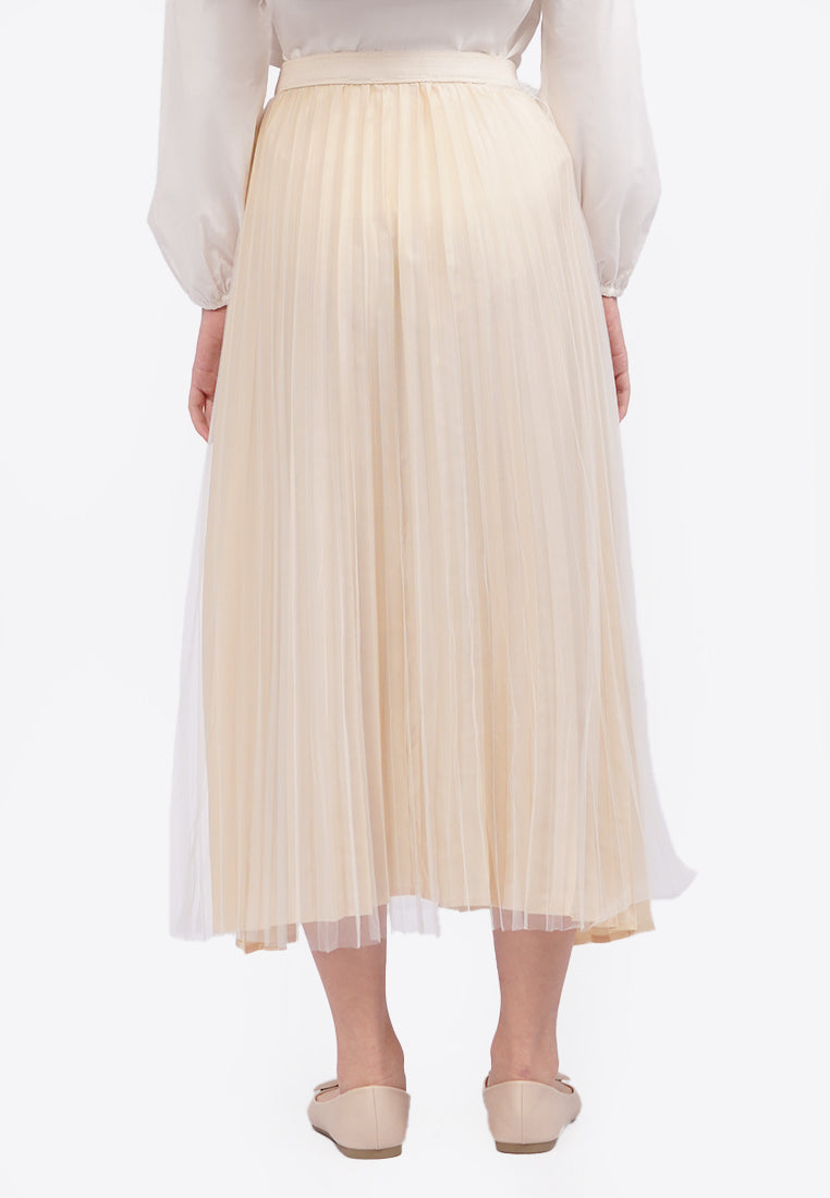 Tulle Maxi Skirt Ecru