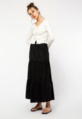 Tiered Maxi Skirt
