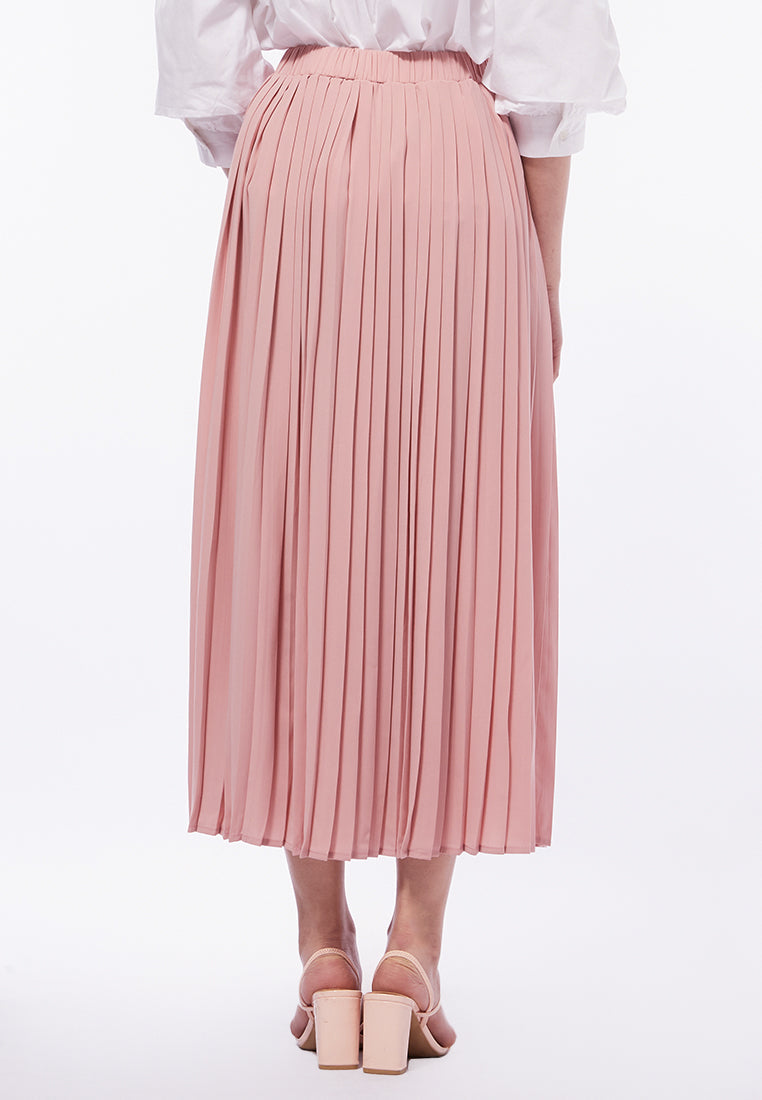 Pleated Maxi Skirt