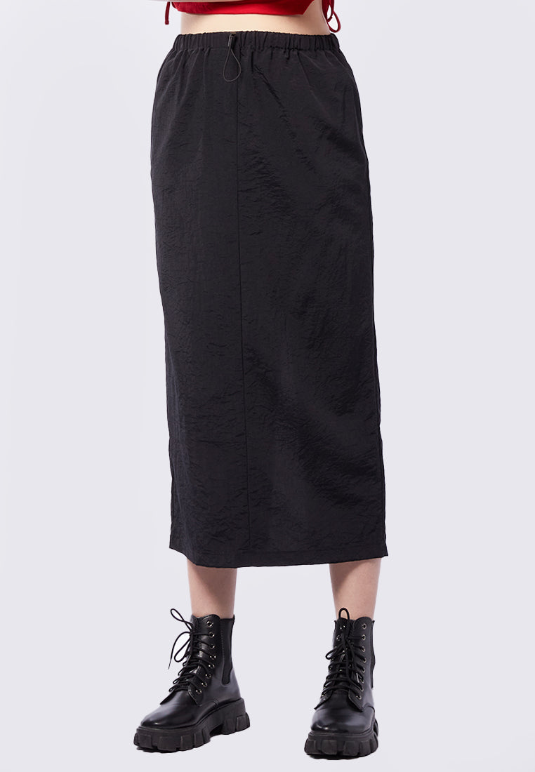 Maxi Cargo Skirt Black