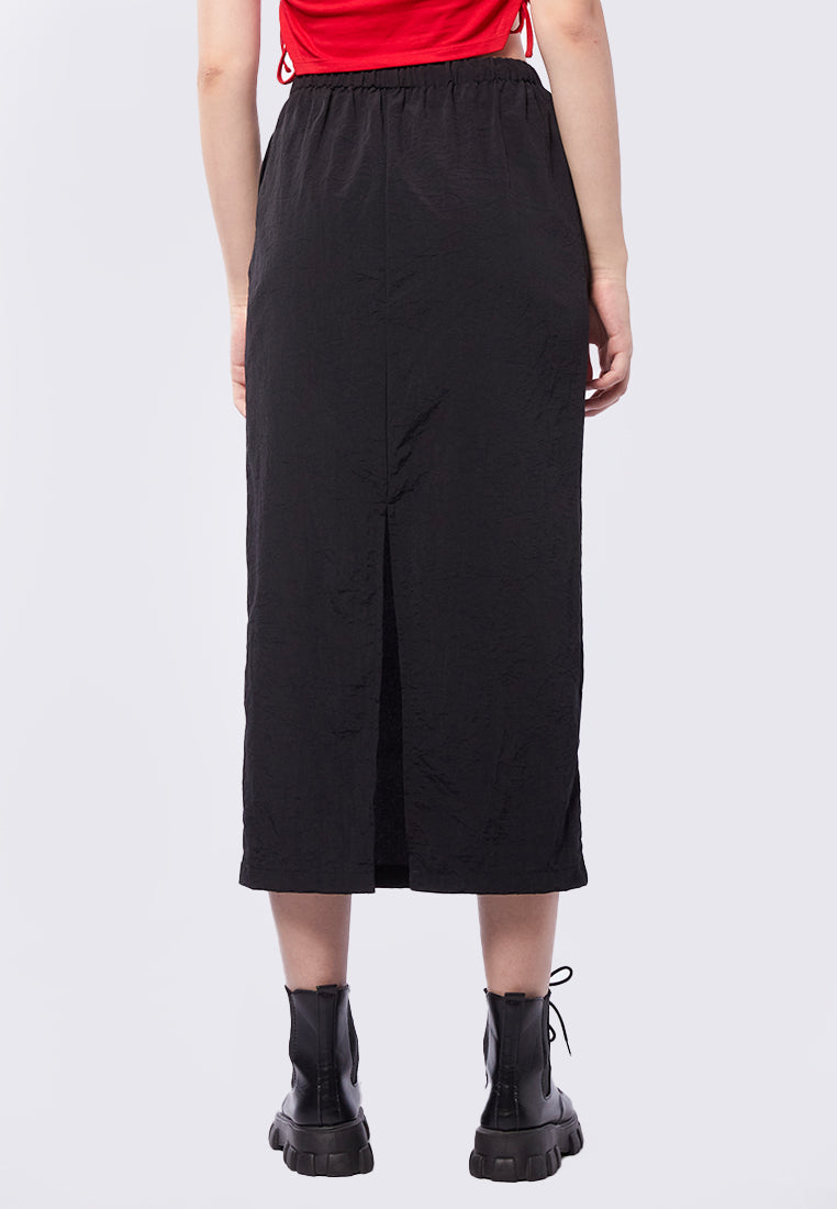 Maxi Cargo Skirt Black