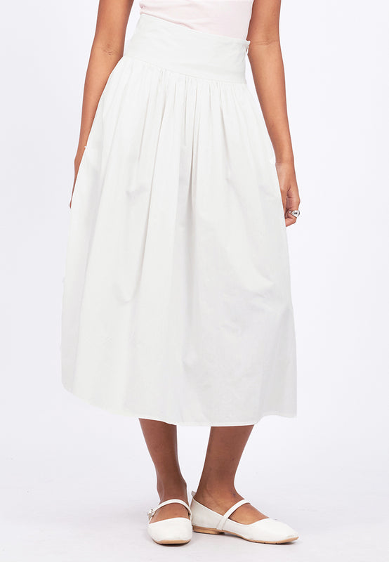 Flared Midi Skirt