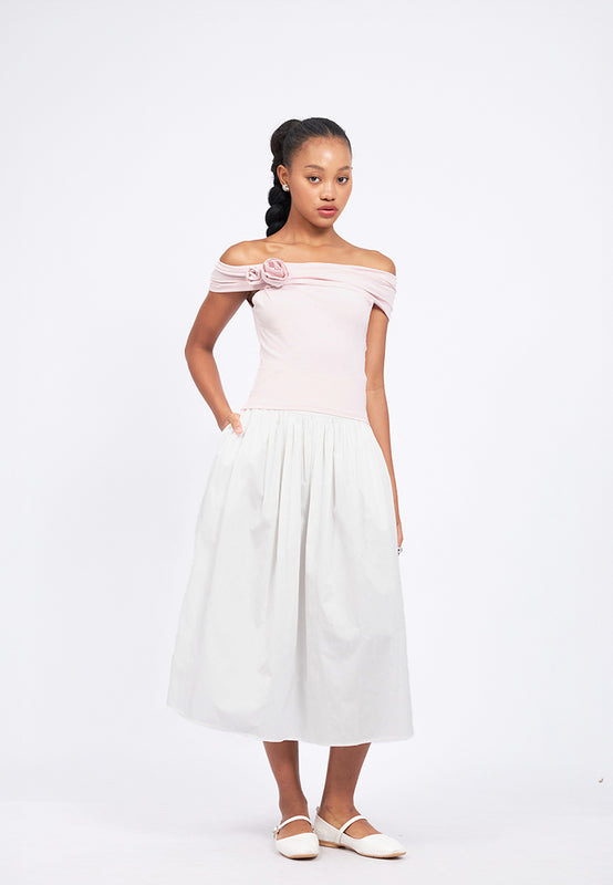 Flared Midi Skirt