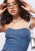 Denim Corset Top