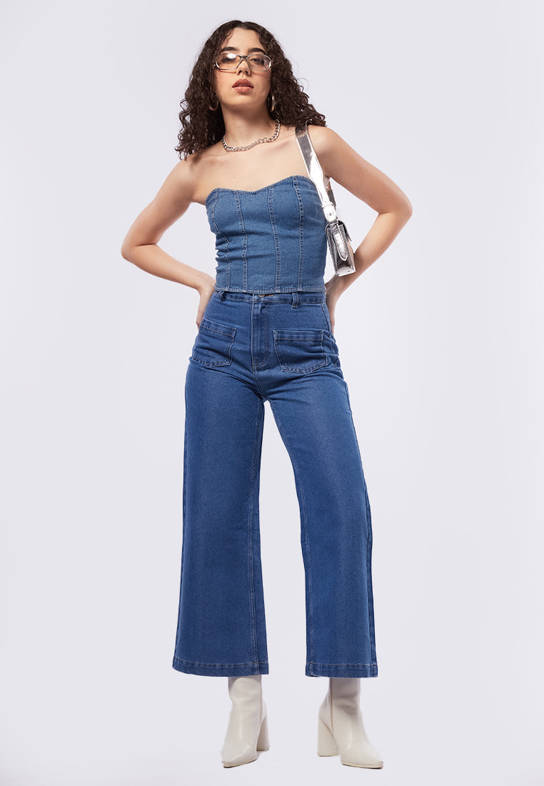 Denim Corset Top