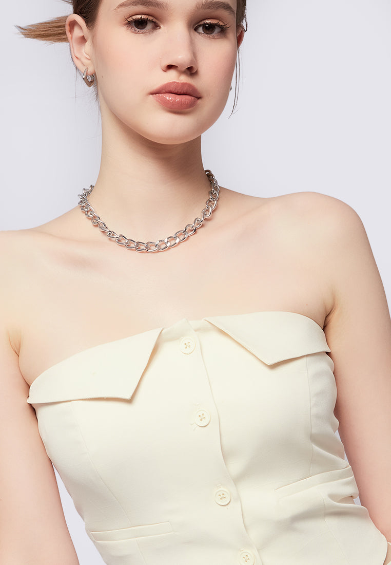 Corset Top with Front Button