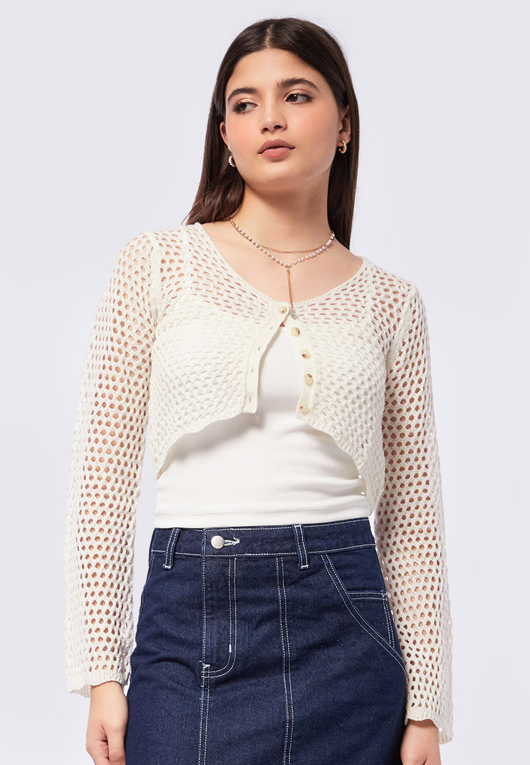Crochet Long Sleeve Top