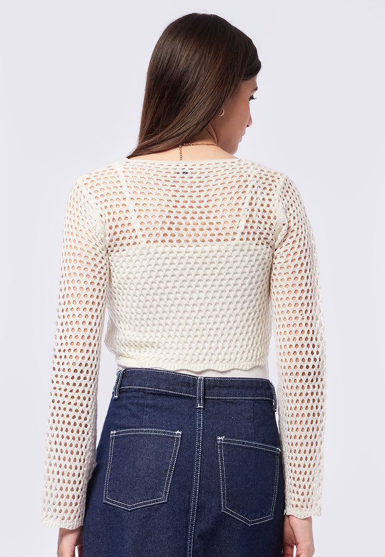 Crochet Long Sleeve Top
