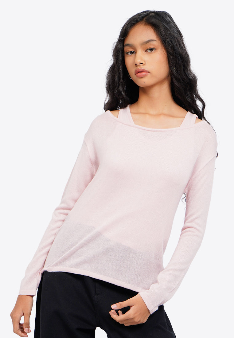 Double Layer Long Sleeve Top