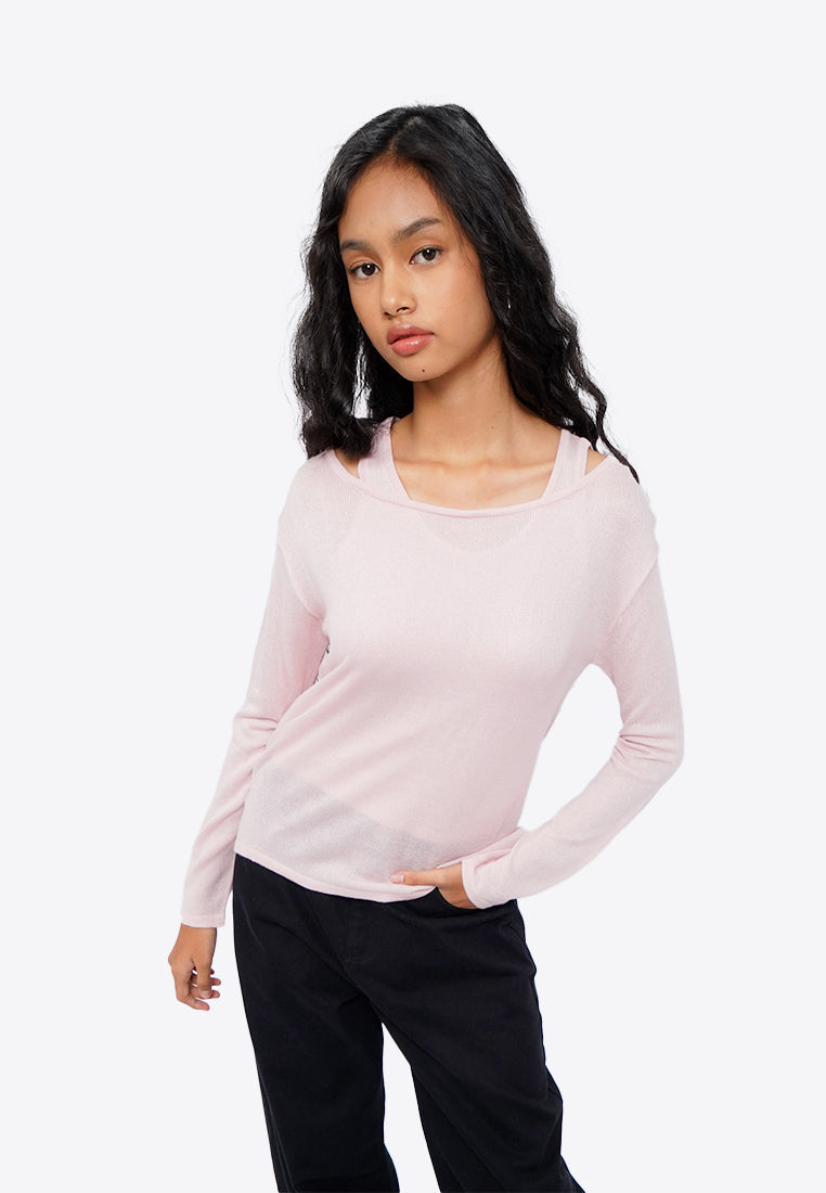 Double Layer Long Sleeve Top