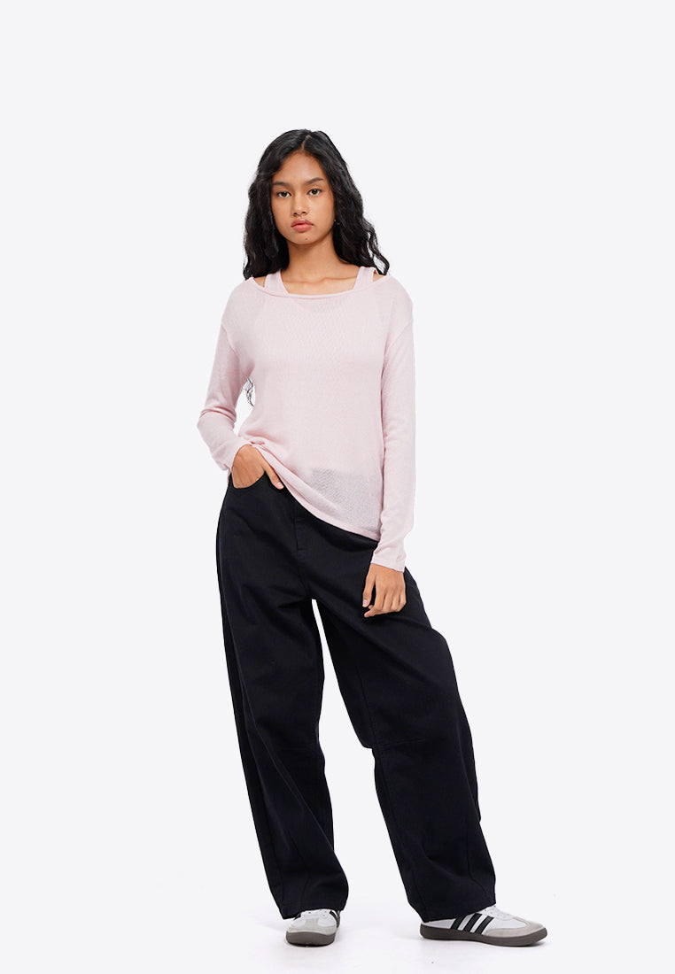 Double Layer Long Sleeve Top