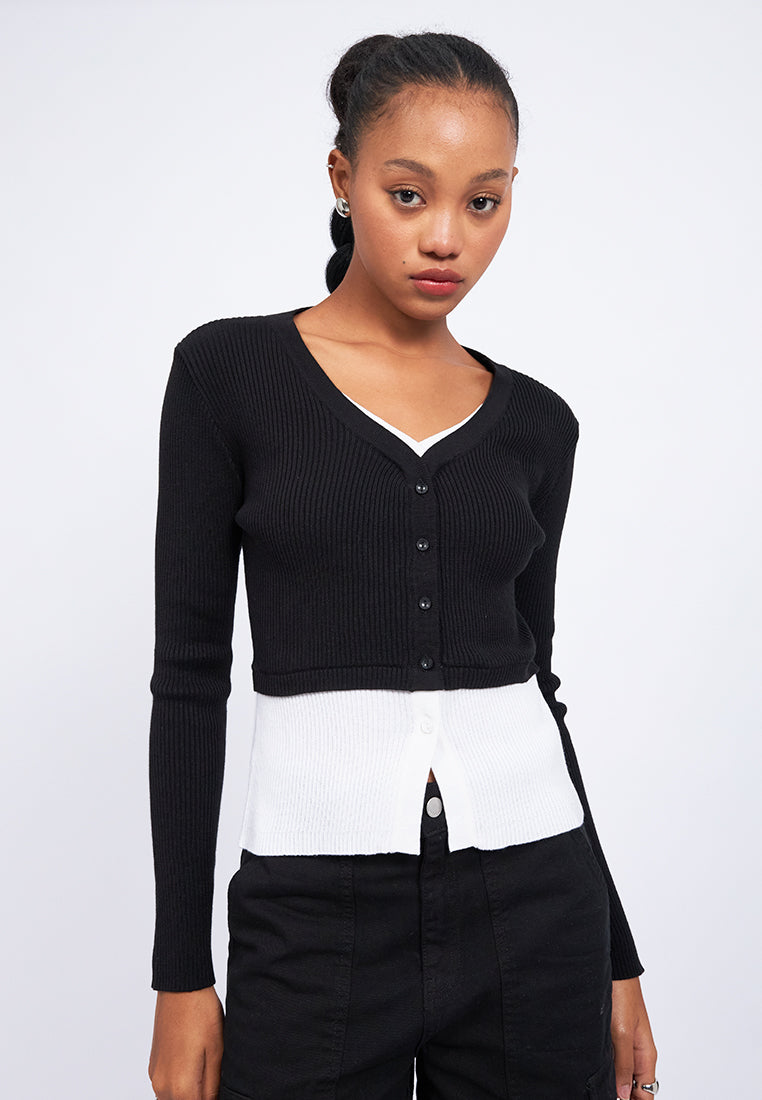 Double Layered Long Sleeve Top