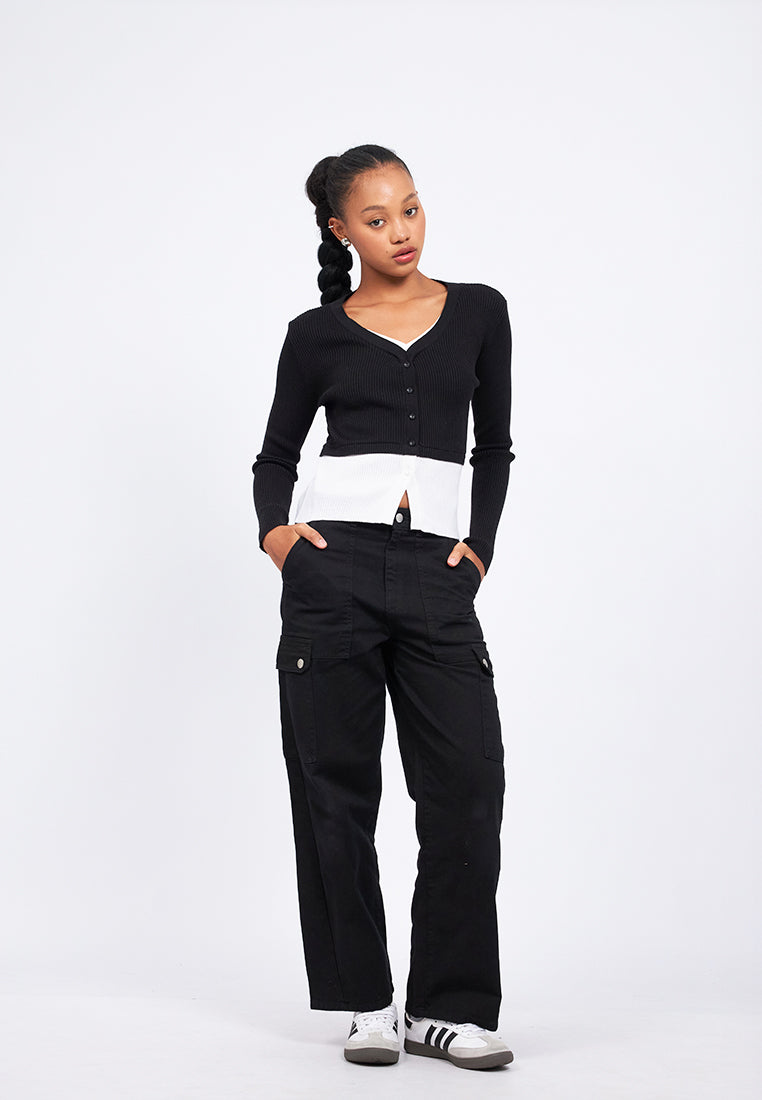 Double Layered Long Sleeve Top