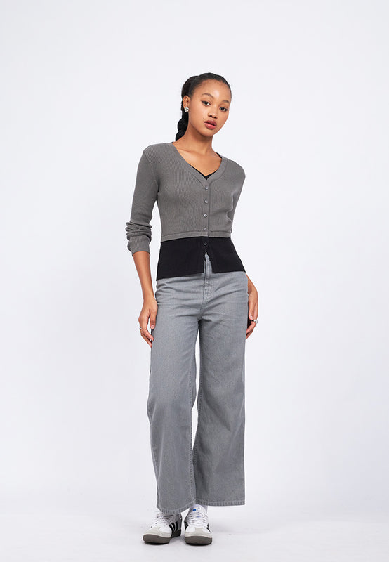 Double Layered Long Sleeve Top