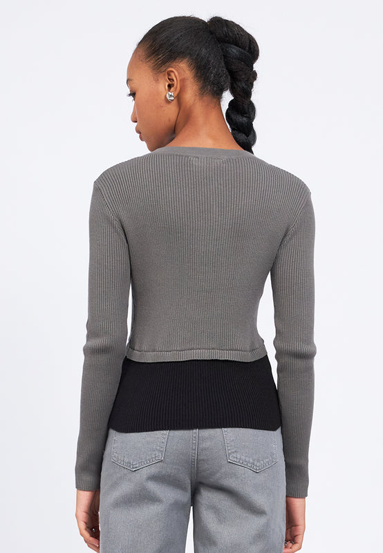 Double Layered Long Sleeve Top