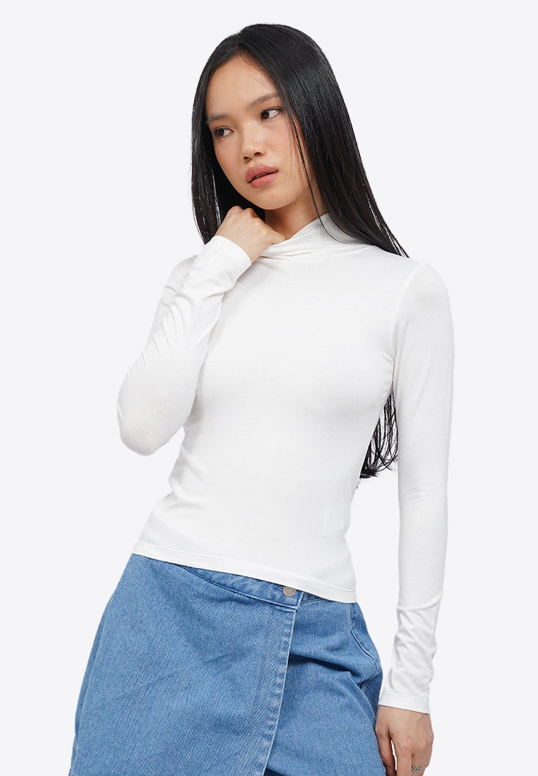 High Neck Long Sleeve Top