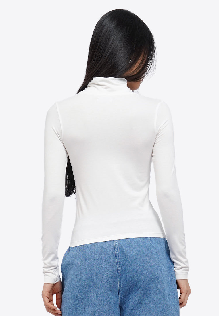 High Neck Long Sleeve Top