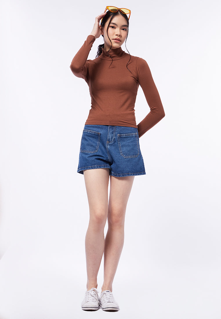 High Neck Long Sleeve Top