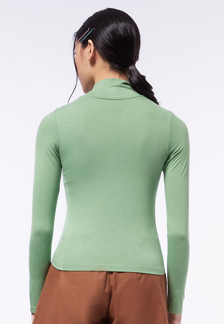 High Neck Long Sleeve Top