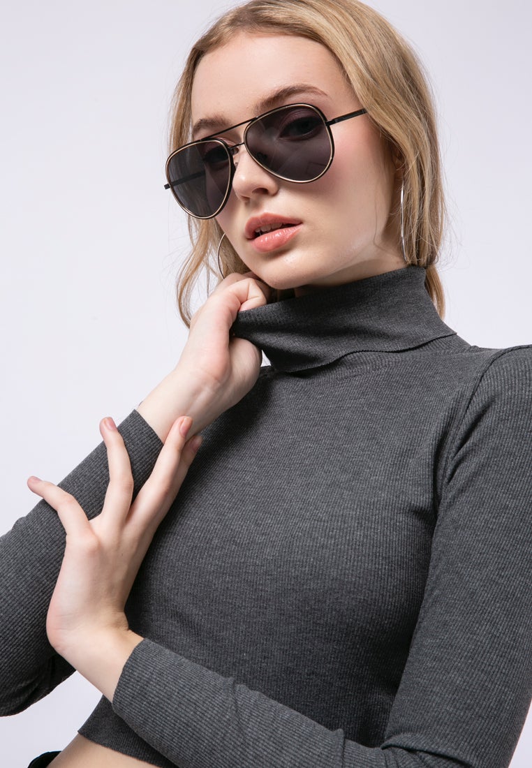 High Neck Crop Top