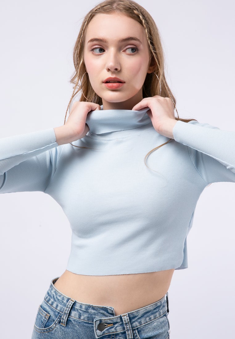 High Neck Crop Top