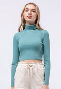 High Neck Crop Top