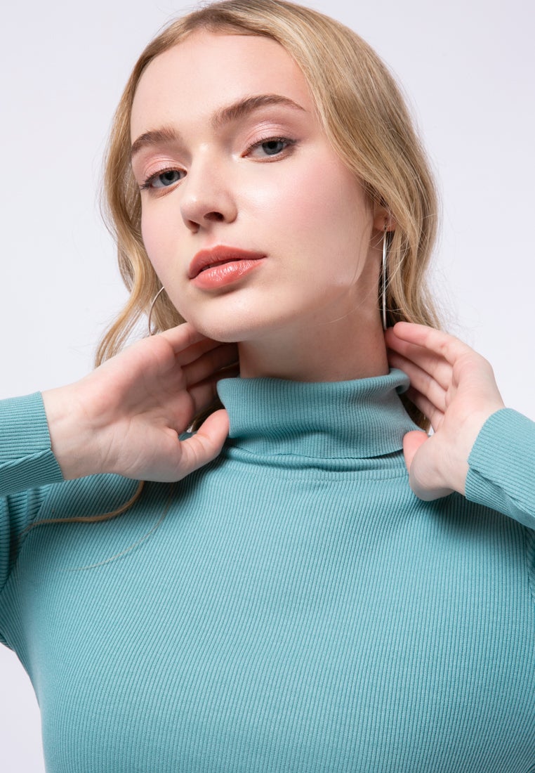 High Neck Crop Top