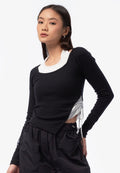 Asymmetrical Long Sleeve Top