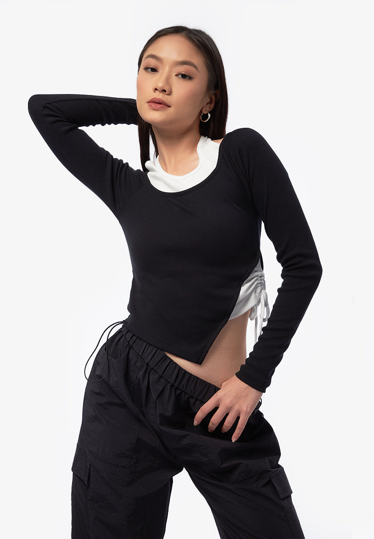 Asymmetrical Long Sleeve Top