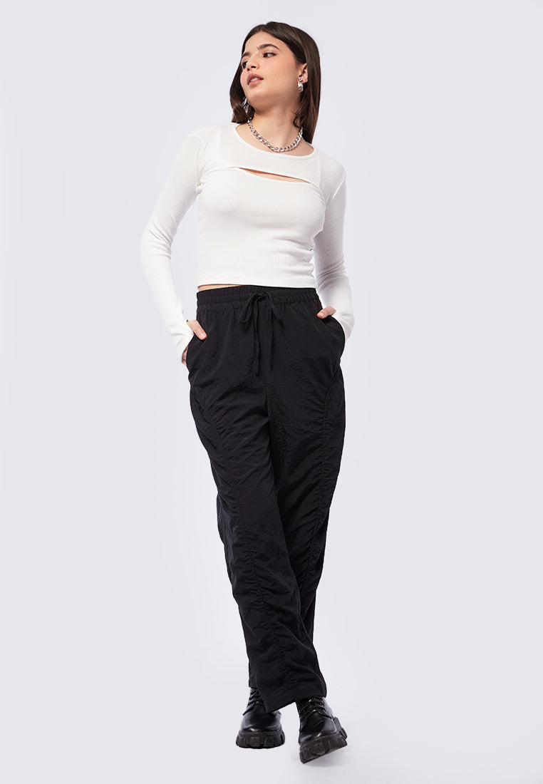 Cut Out Long Sleeve Top