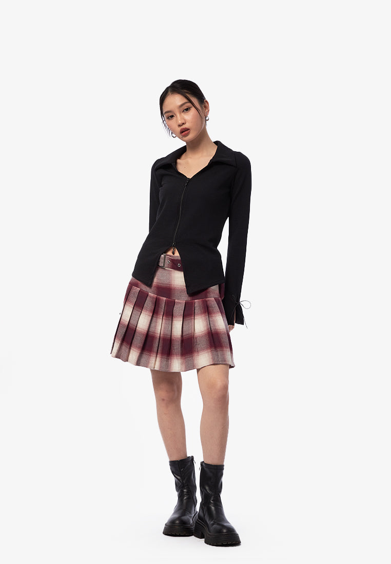 V-Neck Long Sleeve Top