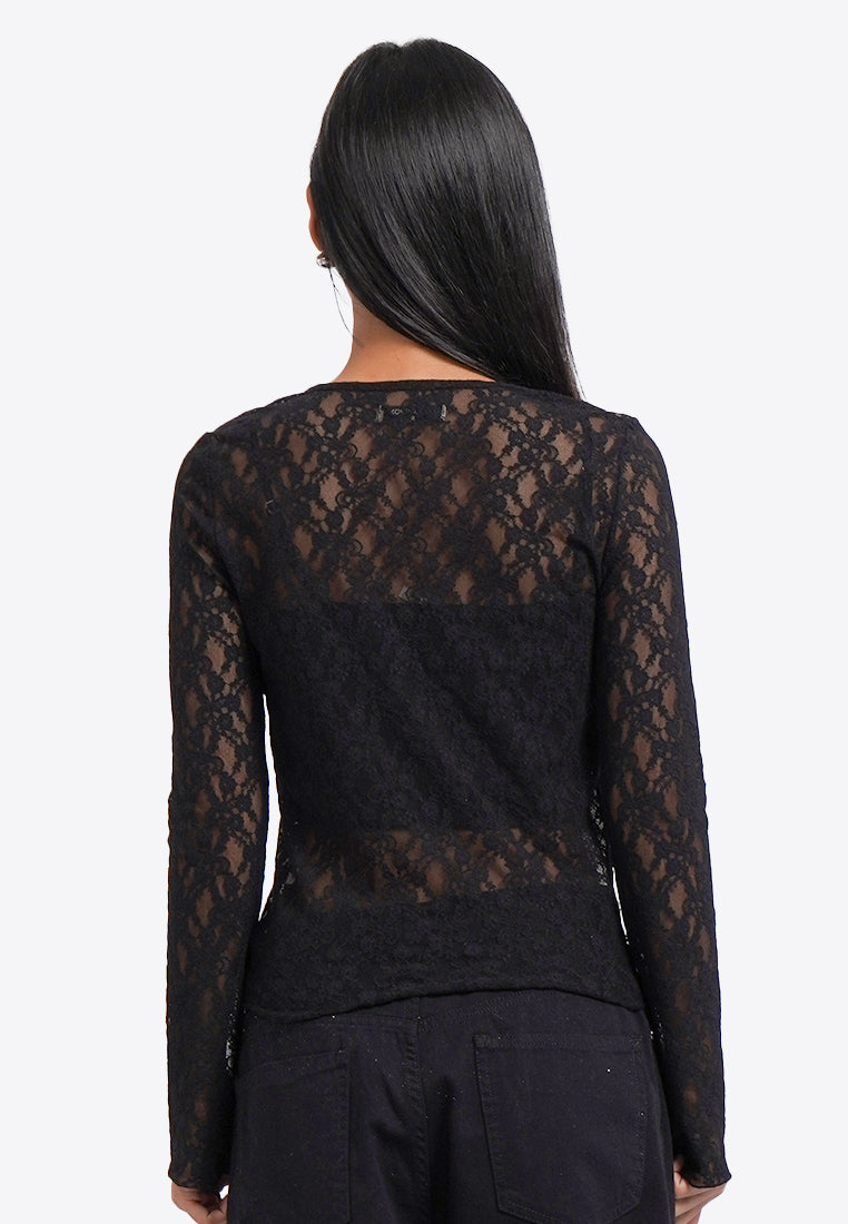 Lace Long Sleeve Top