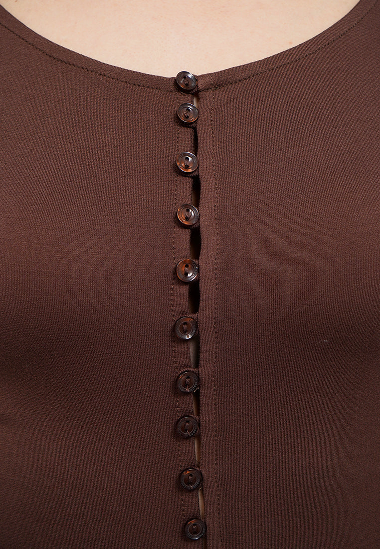 Button Up Long Sleeve Top