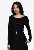 Button Up Long Sleeve Top