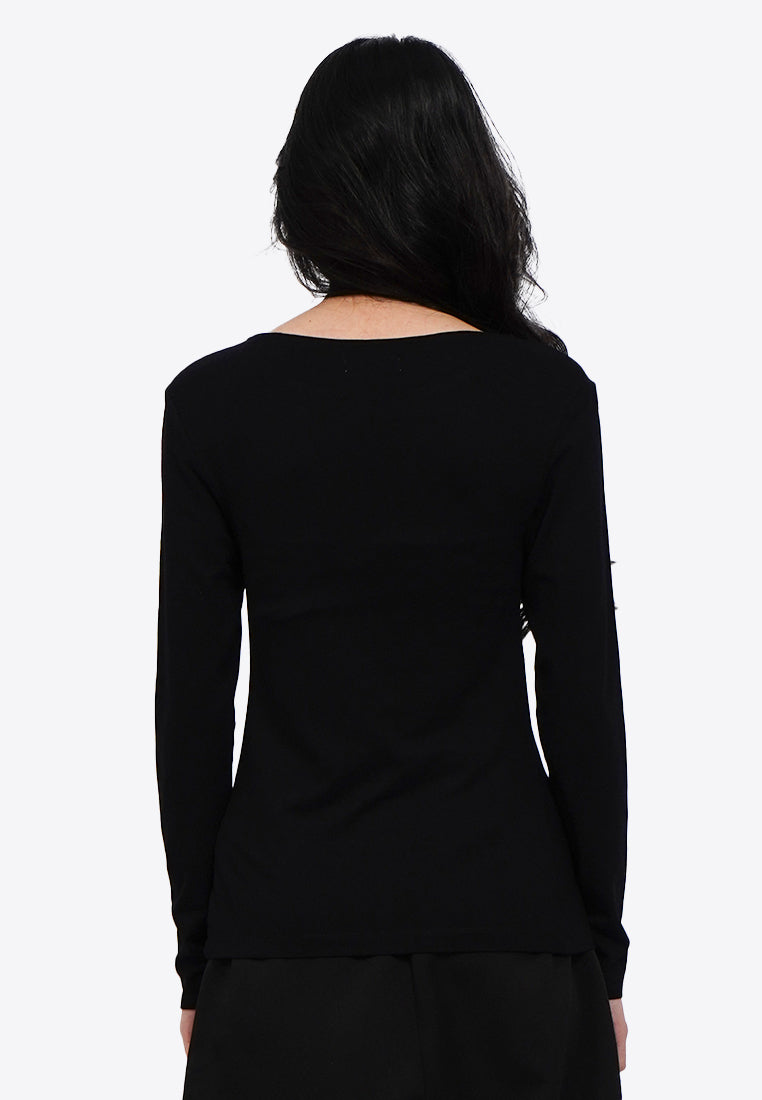 Button Up Long Sleeve Top