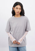 Oversized Double Layer Lace Top