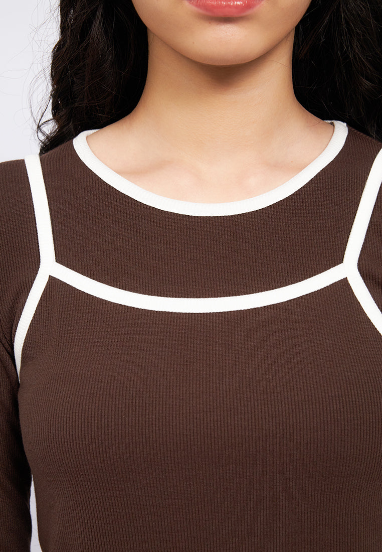 Double Layer Long Sleeve Top