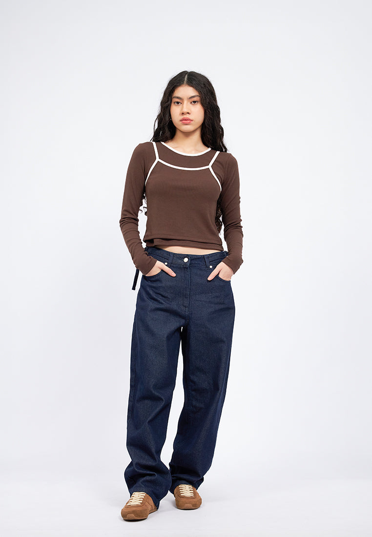 Double Layer Long Sleeve Top