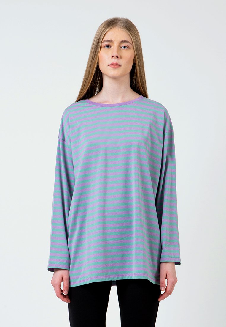 Lilac Loose Long T-Shirt
