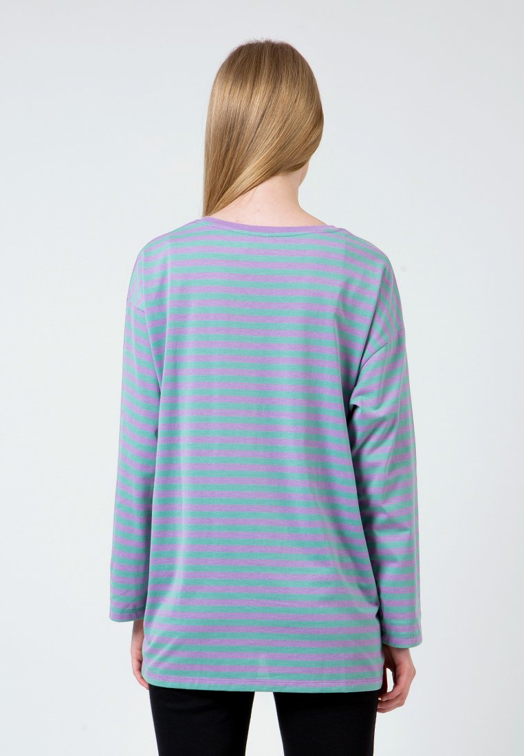 Lilac Loose Long T-Shirt