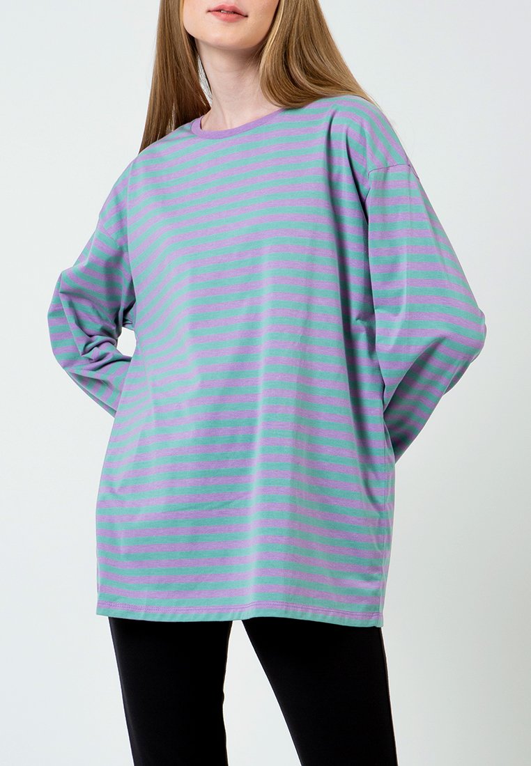 Lilac Loose Long T-Shirt