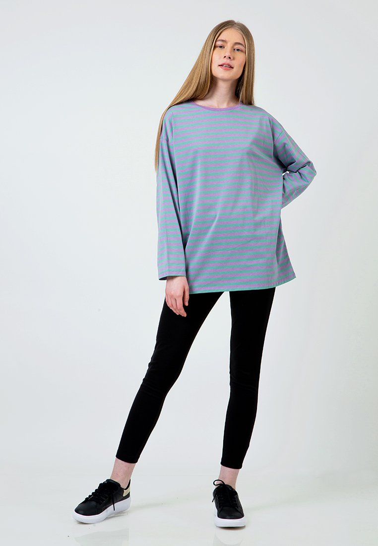 Lilac Loose Long T-Shirt