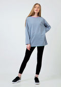 Lilac Loose Long T-Shirt