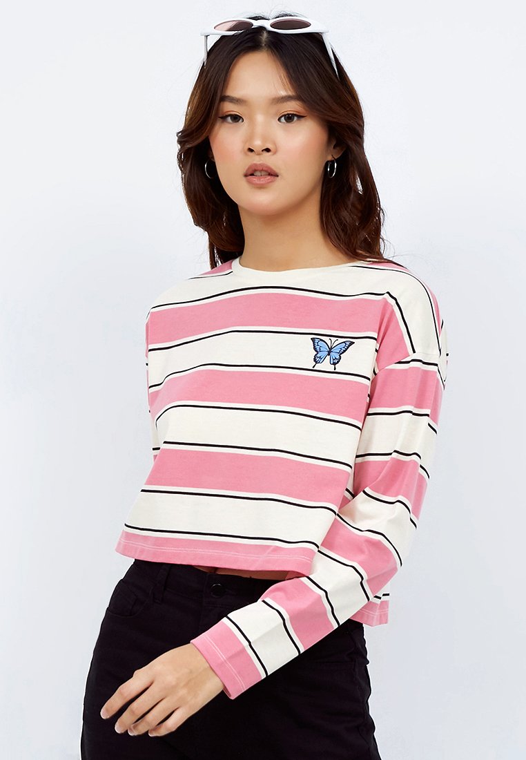 Graphic Stripe Loose T-shirt