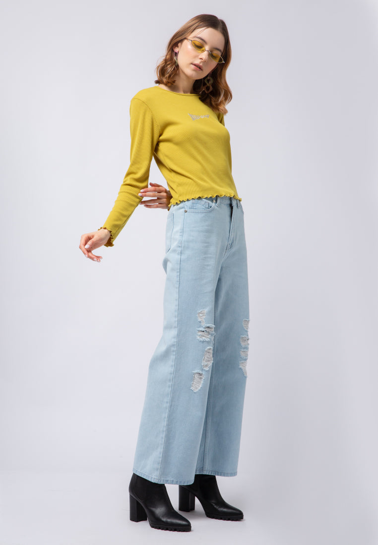 Long Sleeve Rib T-shirt