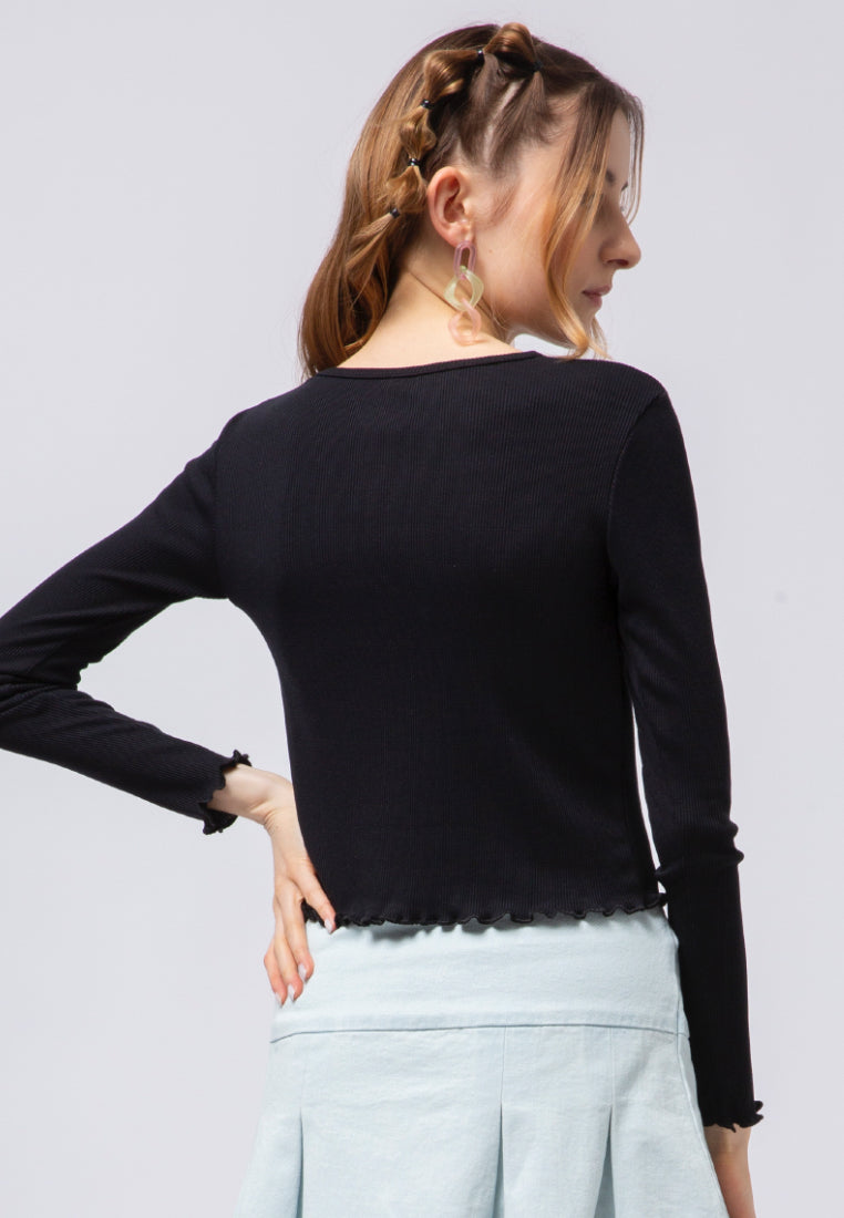 Long Sleeve Rib T-shirt
