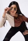 Colorblock Long Sleeve Top