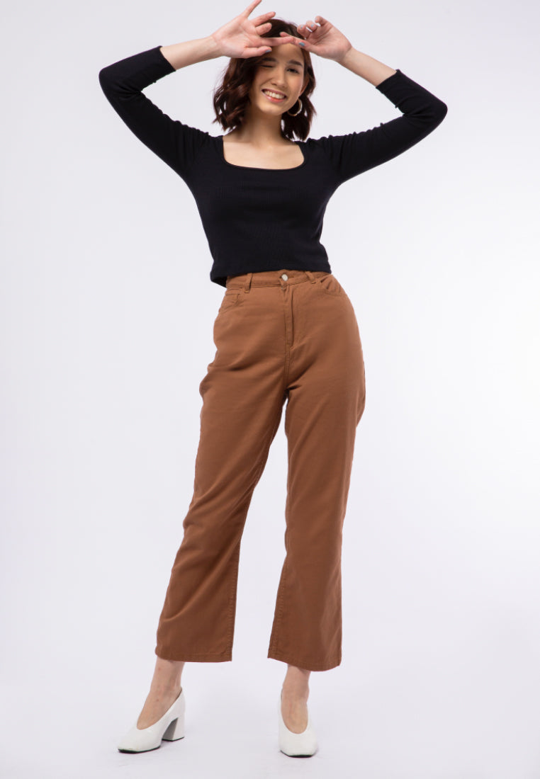 Long Sleeve Rib Top