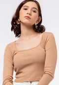 Long Sleeve Rib Top