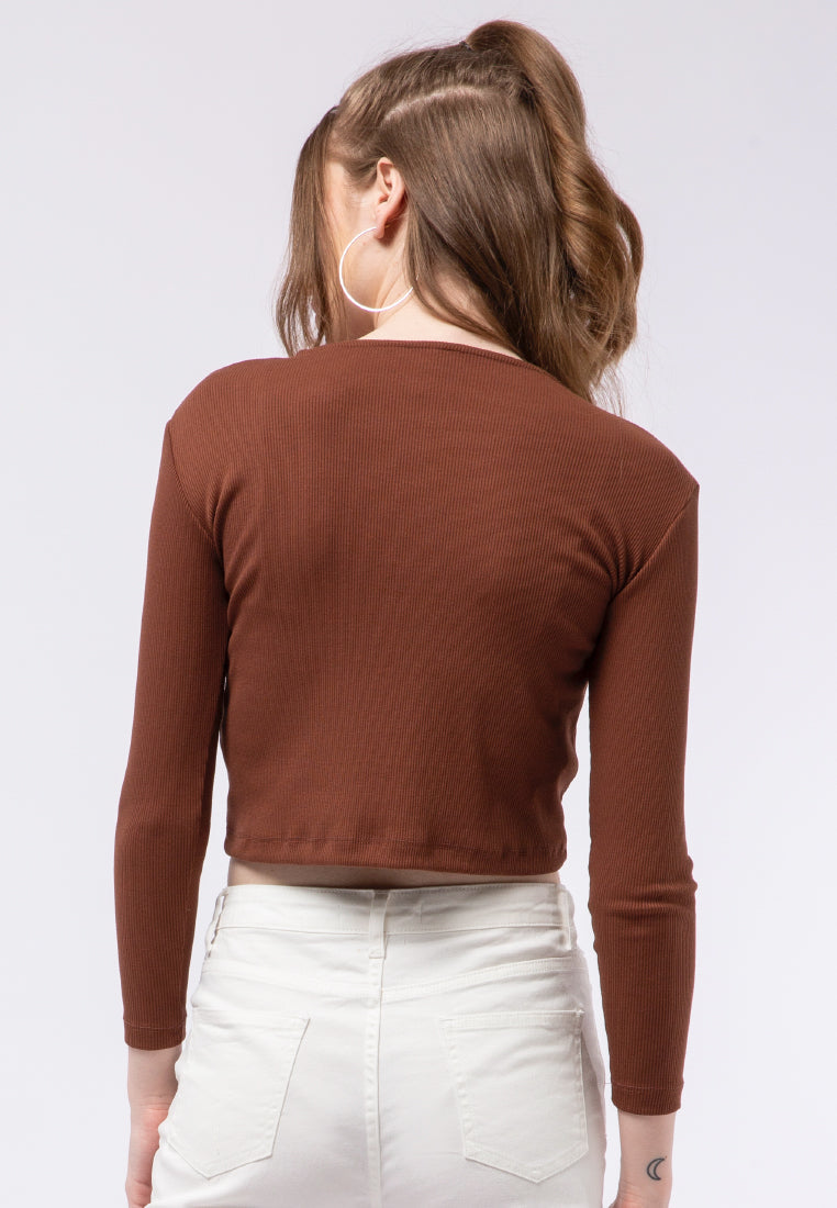 Long Sleeve Ruched Top